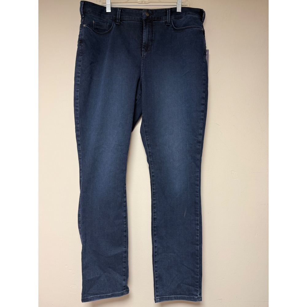 NYDJ Alina Legging Jeans Dark Wash Stretch Bootcut Women's Size 18